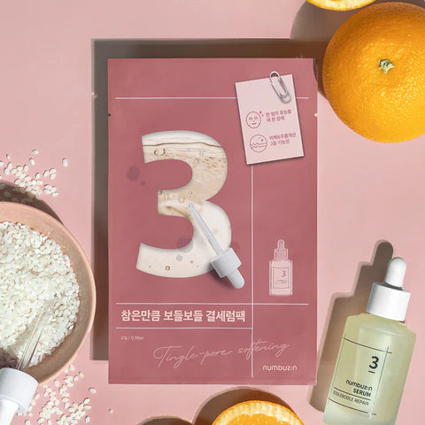 NUMBUZIN NO.3 TINGLE-PORE SOFTENING SHEET MASK (4EA)