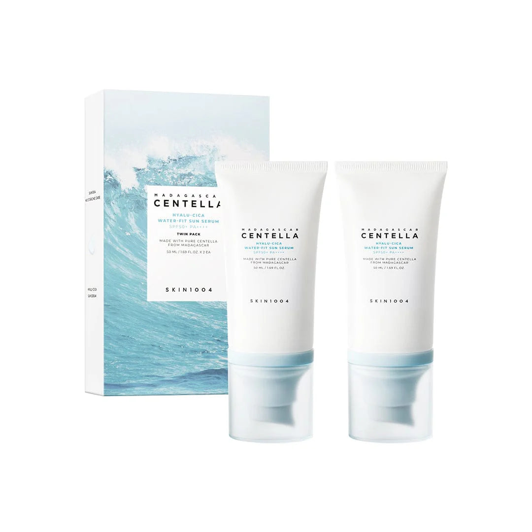 SKIN1004 MADAGASCAR CENTELLA HYALU-CICA WATER-FIT SUN SERUM 50ML TWIN PACK