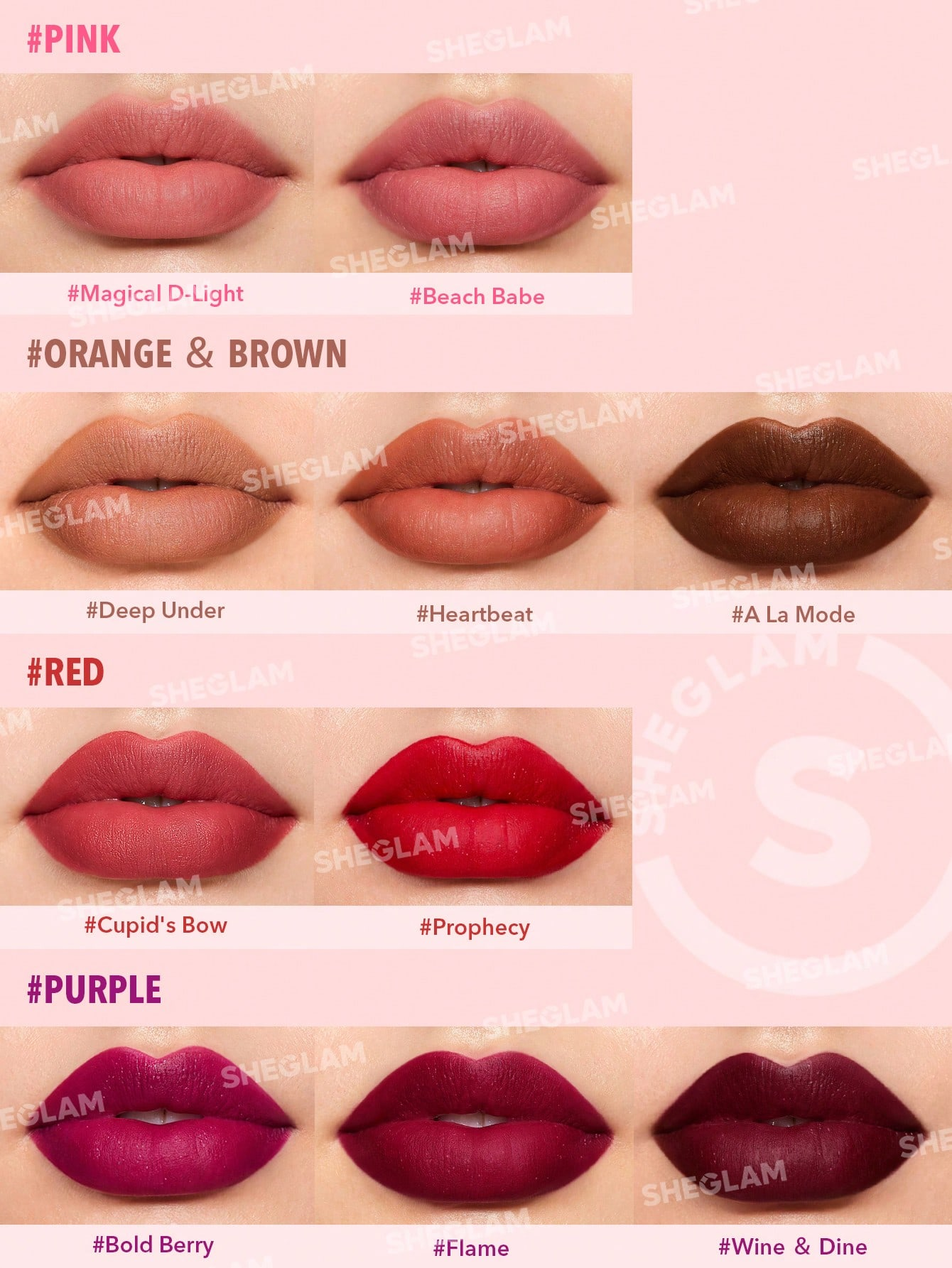 SHEGLAM STARLIGHT VELVET LIPSTICK
